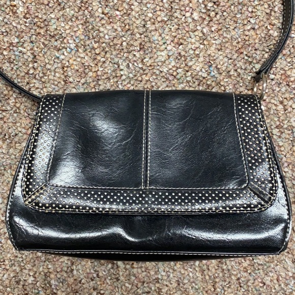 Liz Claiborne Vintage classic blk clutch purse - Picture 1 of 9